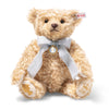 Steiff Limited Edition Queen Elizabeth II 100th Birthday Teddy Bear made from beige mohair with royal cypher embroidery