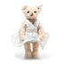 Steiff Marilyn Monroe limited edition teddy bear in ivory dress with red lips and platinum blonde styling, 29cm mohair collectible inspired by The Seven Year Itch
