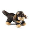 Steiff Moritz Dachshund 30cm collector plush with woven fur and classic Steiff Button in Ear.