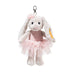 Steiff Pendant Hoppie Ballet Bunny 12cm pink plush keychain with ballet slippers, skirt, and button-in-ear