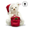 Steiff Santa Teddy Bear with glowing light and festive sack from The Teddy Bear Shop