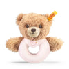 Steiff Sleep Well Bear grip toy with rattle for babies