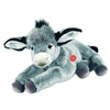 50cm Teddy Hermann plush donkey soft toy with soft grey-brown fur and long ears standing in gentle pose