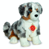 Teddy Hermann Australian Shepherd Dog plush soft toy with luxurious fur