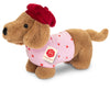 Teddy Hermann dachshund plush toy Lady Amelie soft stuffed dog wearing a cute outfit