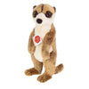 Soft Teddy Hermann meerkat plush toy with gentle expression and velvety fur