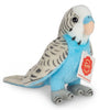 Teddy Hermann soft toy plush budgie in realistic colors