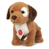 Teddy Hermann Puppy Milo plush toy with soft golden-brown fur and button eyes