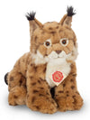 Teddy Hermann sitting lynx plush with soft fur and distinctive tufted ears