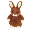 Small brown hare plush toy with stitched nose by Teddy Hermann