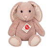 Soft pink Teddy Hermann bunny plush with floppy ears and velvety fur, perfect for cuddles