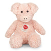 Baby-friendly soft plush pig toy with cuddly pink fur and a sweet, gentle face