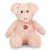 Baby-friendly soft plush pig toy with cuddly pink fur and a sweet, gentle face