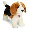Soft plush standing Beagle dog by Teddy Hermann with realistic markings and floppy ears