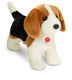 Soft plush standing Beagle dog by Teddy Hermann with realistic markings and floppy ears