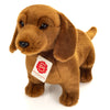 Teddy Hermann standing Dachshund plush toy with realistic detailing