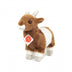 Teddy Hermann standing goat plush toy with soft fur and realistic detailing