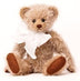 Theo Ferdinand 32cm fully jointed traditional mohair teddy bear in natural and caramel tones