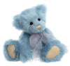 Tikitiboo Charlie Bears Best Friends Club Exclusive teddy bear in pastel blue plush with cream paw pads and organza bow soft cuddly toy