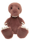 Tushy Peg T-Rex Charlie Bears Bear & Me soft toy 38cm pink dinosaur plush