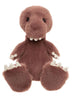 Tushy Peg T-Rex Charlie Bears Bear & Me soft toy 38cm pink dinosaur plush