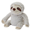 Warmies Sloth heat pack plush in grey and beige with cuddly limbs