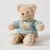 Winston Bear soft plush teddy wearing an adorable outfit, perfect for babies and toddlers