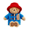Classic Cuddly Paddington Bear 21cm in blue duffle coat and red hat with Peggy Fortnum gift tag